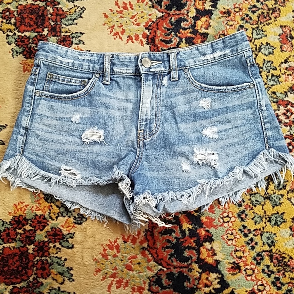 Free People Jean Shorts